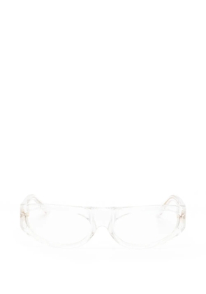 Casablanca Crystal Sport geometric-frame sunglasses - White