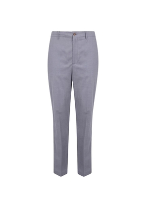 ETRO detail-embroidered trousers - Grey