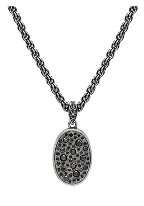 John Varvatos Stardust black-diamonds pendant necklace - Silver