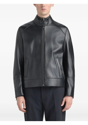 Bally zip leather jacket - Black