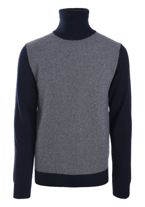 Borrelli roll-neck jumper - Blue