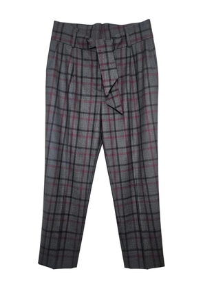 Brunello Cucinelli check-pattern trousers - Grey