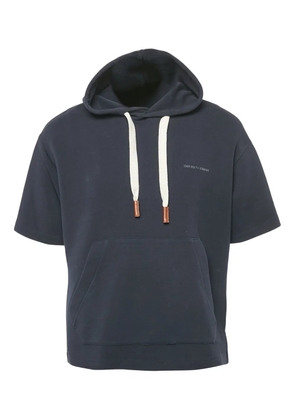 Emporio Armani Pre-Owned short-sleeve hoodie - Blue