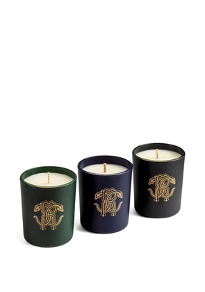 Roberto Cavalli Gold Jungle scented candle (set of three) - Black