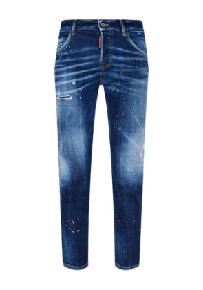 DSQUARED2 whiskering-effect skinny jeans - Blue