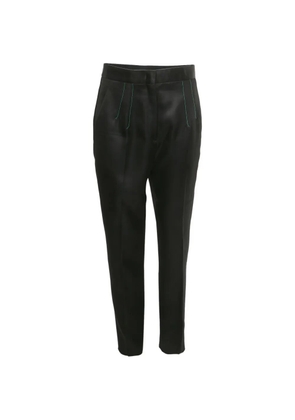 PUCCI Pre-Owned contrast-stitch trousers - Black