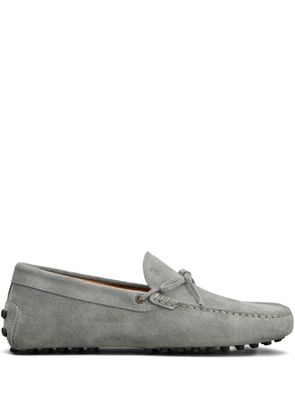 Tod's suede boat shoes - Grey