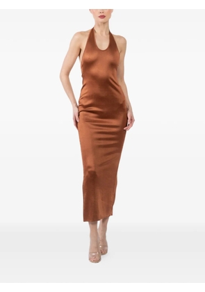 La Galpa Aziza halterneck maxi dress - Orange