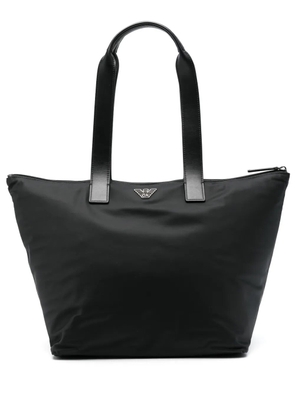 Emporio Armani large ASV tote bag - Black
