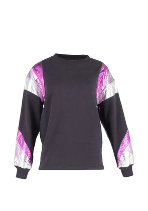Isabel Marant Vintage Menji metallic-stripe sweatshirt - Black