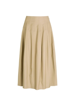 Heirlome Estafenia paneled A-line midi skirt - Neutrals