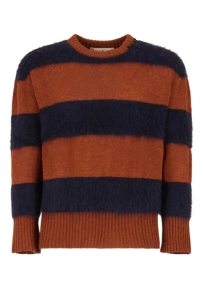 Marni striped virgin wool sweatshirt - Blue
