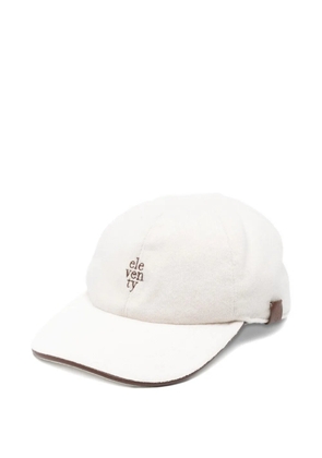 Eleventy wool baseball cap - White
