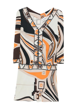 PUCCI Pre-Owned 2000s geometric-print dress - Neutrals