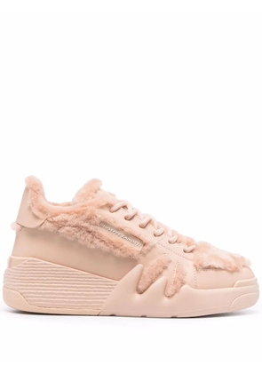 Giuseppe Zanotti shearling-trim high-top sneakers - Pink