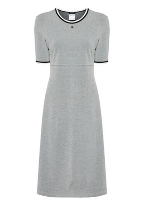 CHANEL Pre-Owned crew neck short sleeves dress - Grey