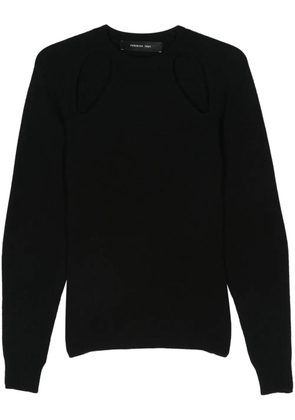Federica Tosi cut-out detail sweater - Black