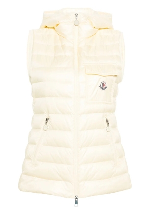 Moncler Glygos hooded puffer gilet - Yellow
