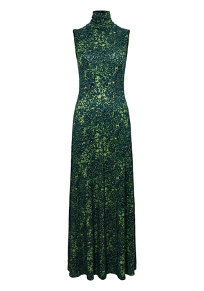Proenza Schouler White Label abstract-print high-neck dress - Green
