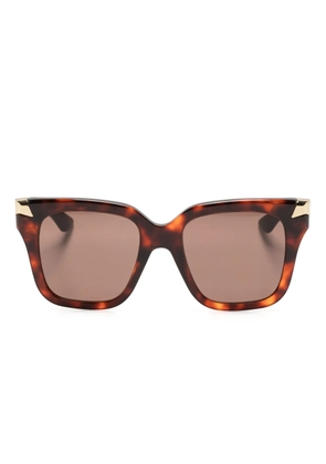 Alexander McQueen Eyewear square-frame sunglasses - Brown