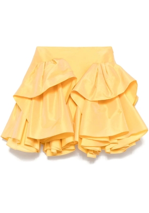 Viktor & Rolf ruffle-detail midi skirt - Yellow