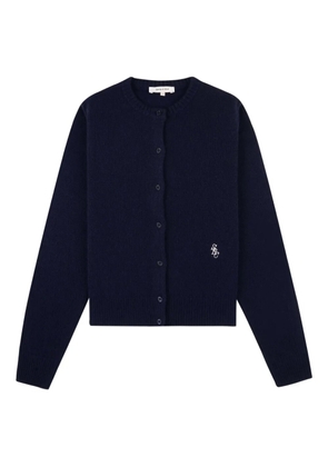 Sporty & Rich embroidered cardigan - Blue