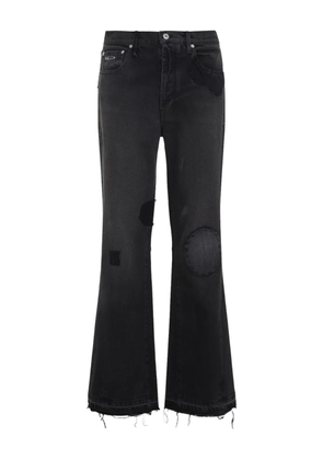 GALLERY DEPT. patched frayed jeans - Black