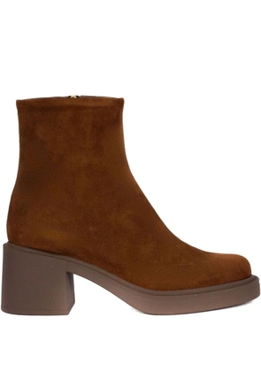 Roberto Festa 60mm Chloe suede ankle boots - Brown