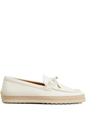 Tod's lace-detail loafers - White