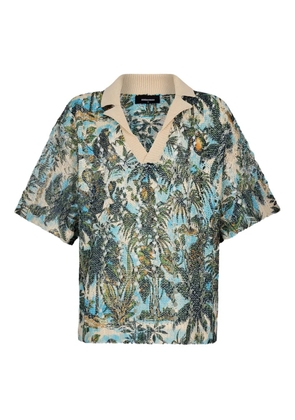 DSQUARED2 Monkey Business printed top - Blue