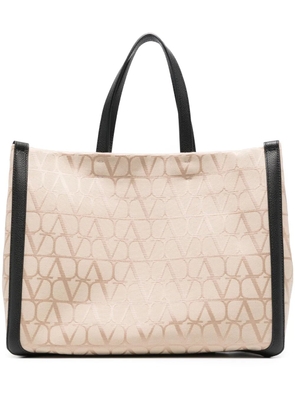 Valentino Garavani VLogo-print tote bag - Neutrals