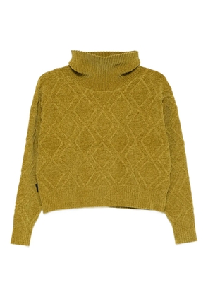 Roberto Ricci Designs diamond-knit high-neck sweater - Yellow