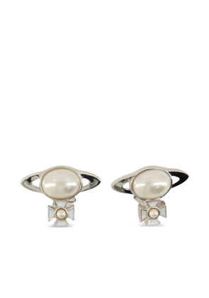 Vivienne Westwood Orb pearl earrings - Silver