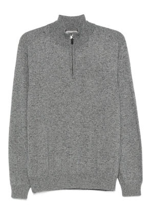 Canali half-zip wool sweater - Grey