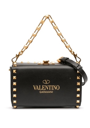 Valentino Garavani Pre-Owned 2010-2025 Leather Rockstud Alcove Box satchel - Black