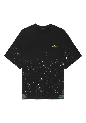 We11done paint-splatter cotton T-shirt - Black