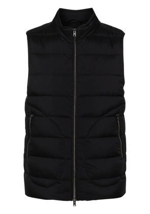 Herno zip-up quilted down gilet - Black