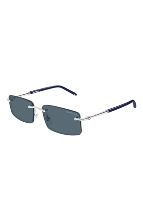 Montblanc rectangle-frame sunglasses - Silver