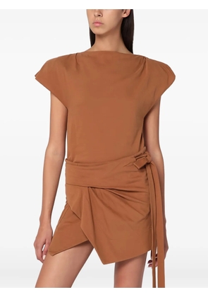 ISABEL MARANT wrap-effect top - Brown