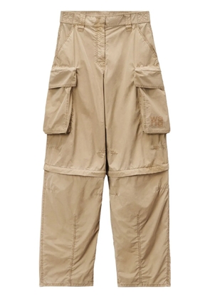 Alexander Wang panelled wide-leg cargo trousers - Neutrals