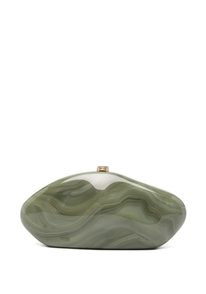 Cult Gaia marble-effect clutch bag - Green