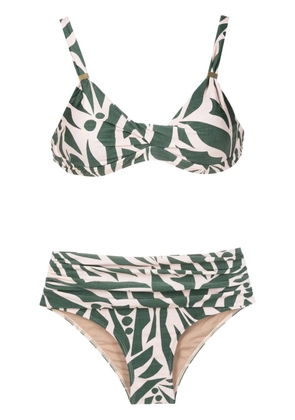 Lygia & Nanny Marianne abstract-print bikini - Green