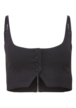 Fleur Du Mal Maxwell button-fastening vest - Black