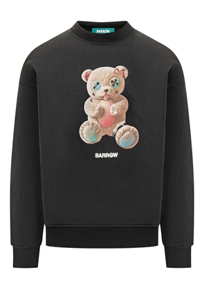 BARROW teddy-print sweatshirt - Black