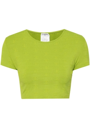 CHANEL Pre-Owned 1997 cropped T-shirt - Green