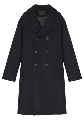 Yves Salomon double-breasted coat - Blue