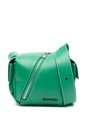 Sunnei Lacubetto leather shoulder strap - Green
