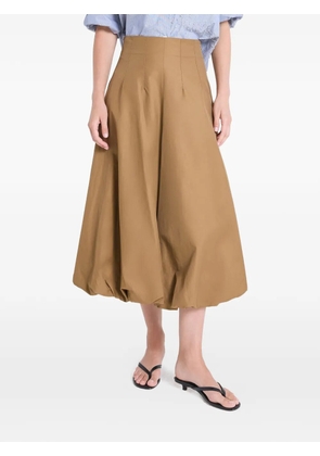 TWP flared midi skirt - Brown