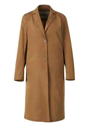 Herno buttoned garbadine jacket - Brown