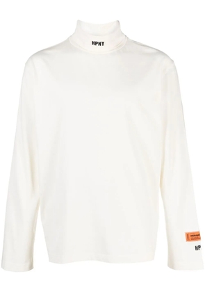 Heron Preston logo patch long-sleeve T-shirt - White